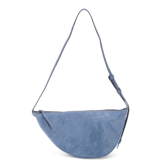 THE SAK Maritime Blue Suede Tess Large Convertible Sling Bag